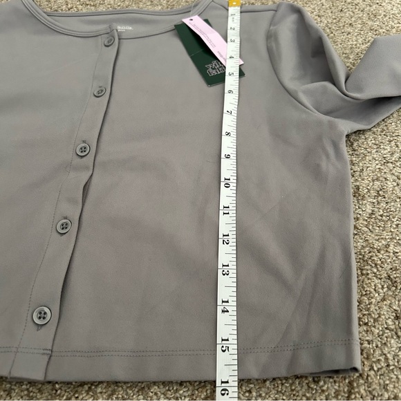 Wild Fable butterbliss heat button front cropped cardigan NWT small - Picture 5 of 5